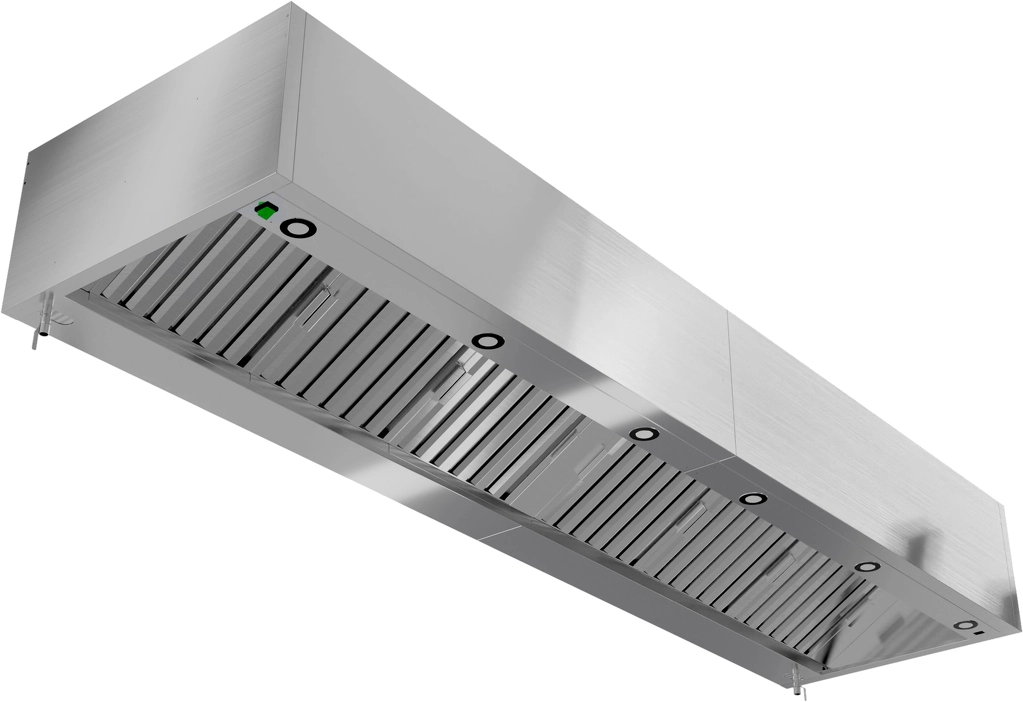 Зонт вытяжной с подсветкой ЗВПКП-15/12