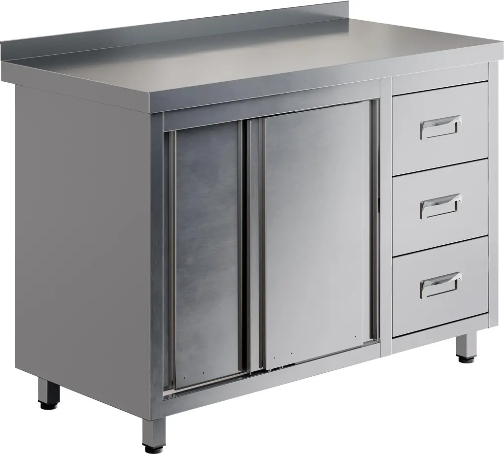 Стол производственный купе RESTOINOX СПКЗЯ-12/6-БП
