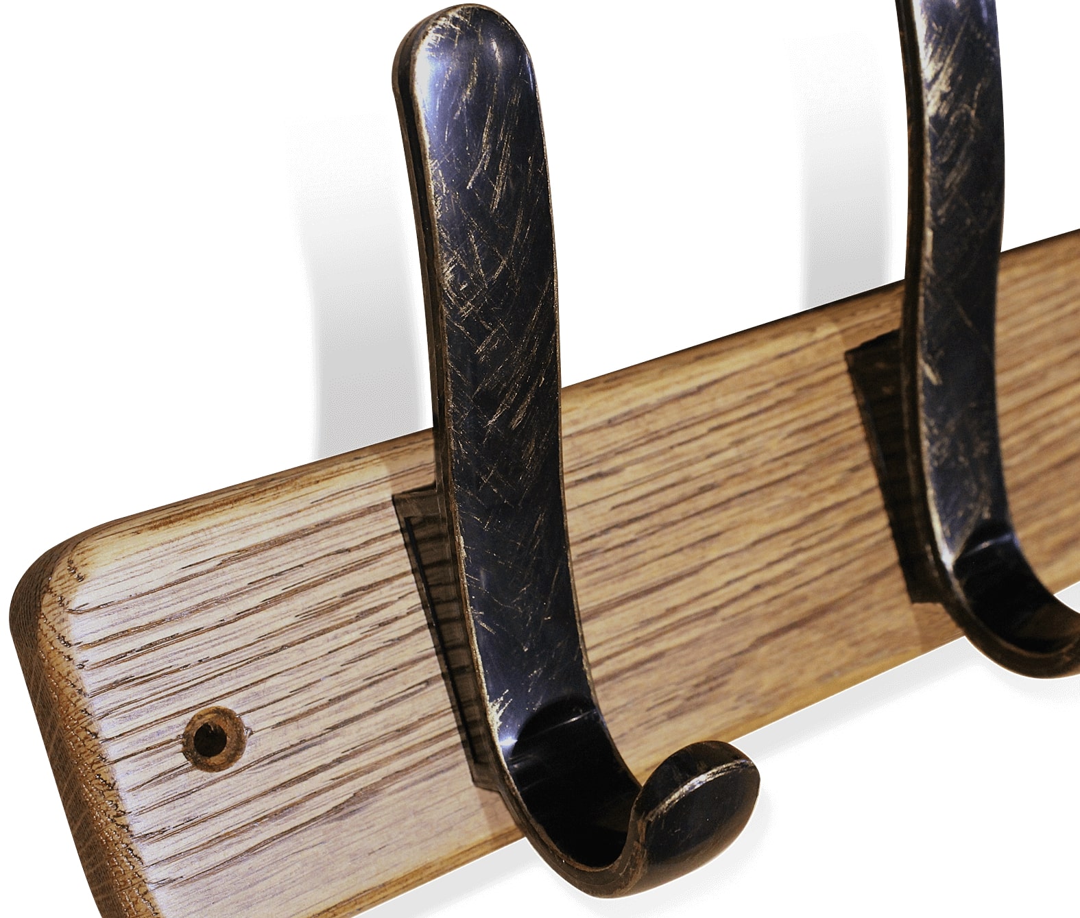 Фото - вешалка настенная деревянная sht-wh20 из массива дуба на 4 крючка для одежды