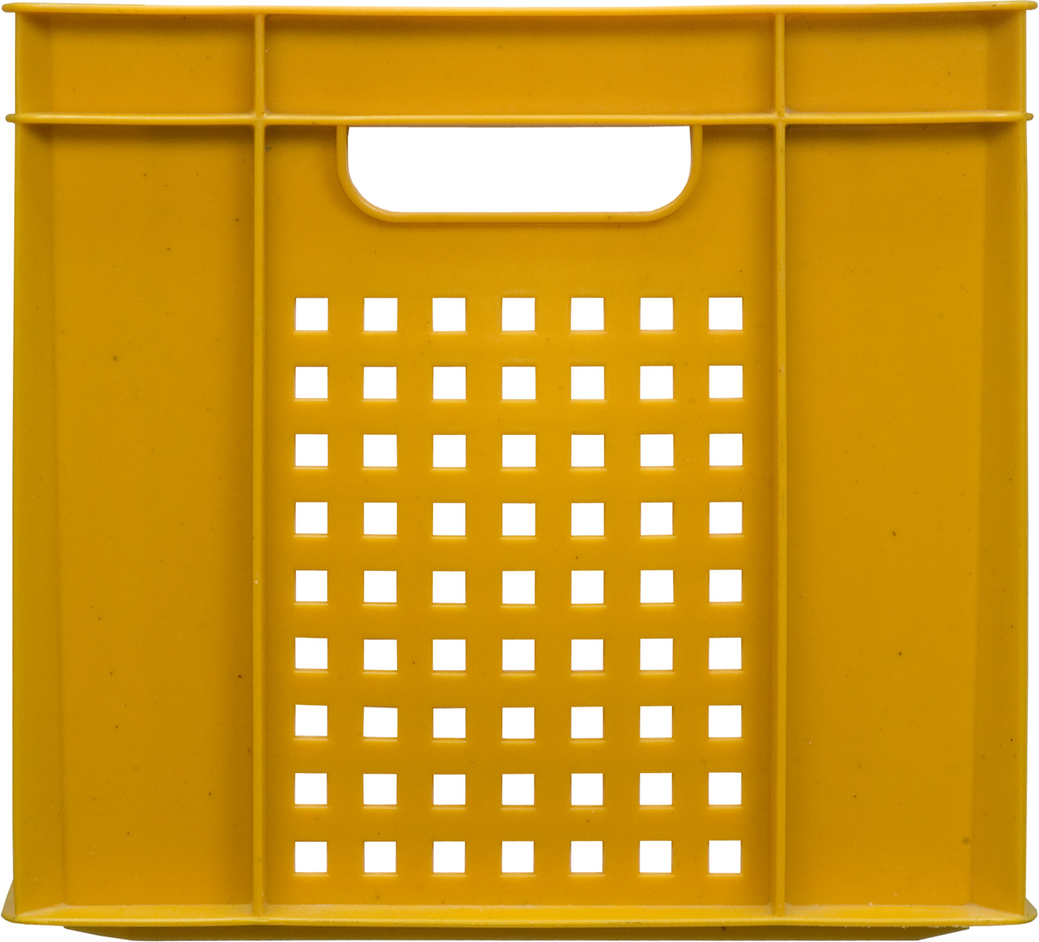 Ящик п/э пищевой 303-1 пластиковый 400х300х270 мм Фин-Пак стенки перфорированные дно сплошное зеленый