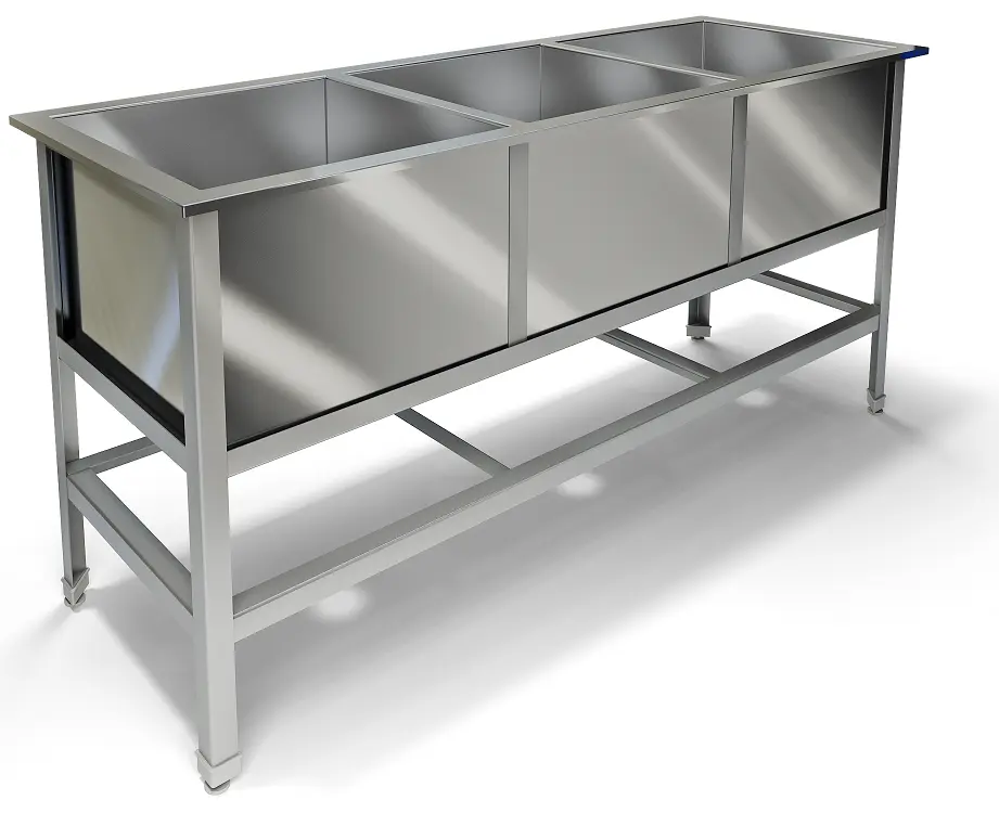 Ванна моечная трехсекционная ВМ-41/500
