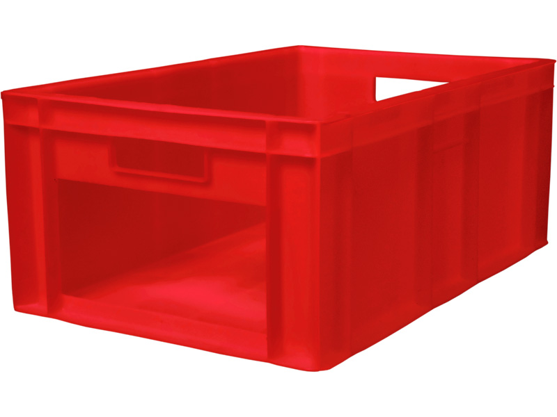 Ящик мясной сплошной с вырезом, красный, код:06441 204 в Полипропилен (PP)