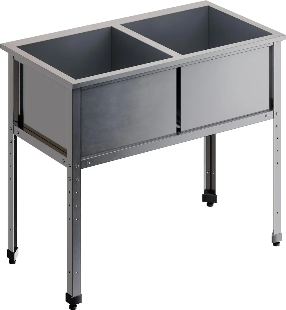 Ванна моечная двухсекционная RESTOINOX ВМС-2/4-ЭК