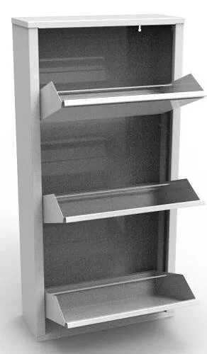 Фото - шкаф металлический для обуви об-3 белый