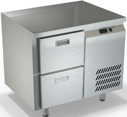 Морозильный стол боковой агрегат, столешница полипропилен, без борта СПБ/М-523/02-907 (900x700x850 мм)