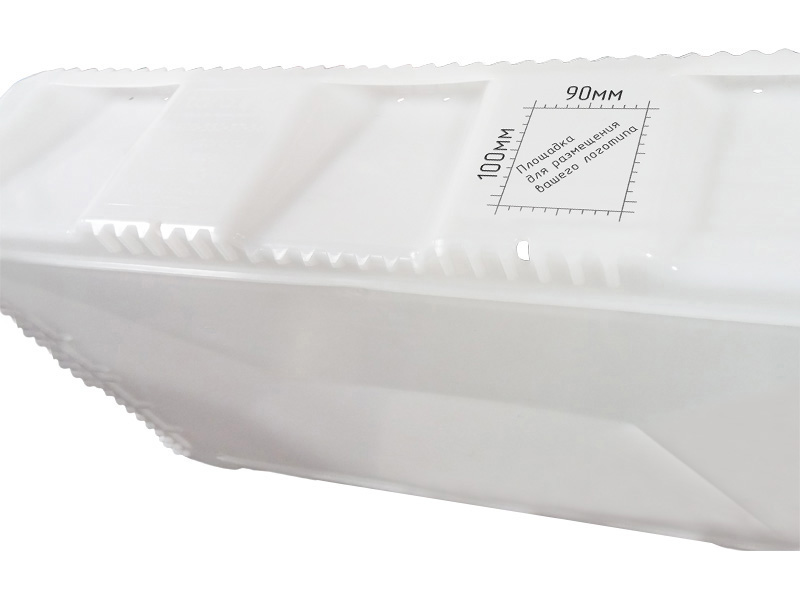 Ящик пищевой 212-1 м рыбный размером 847х515х190 мм морозостойкий неокрашенный пластиковый