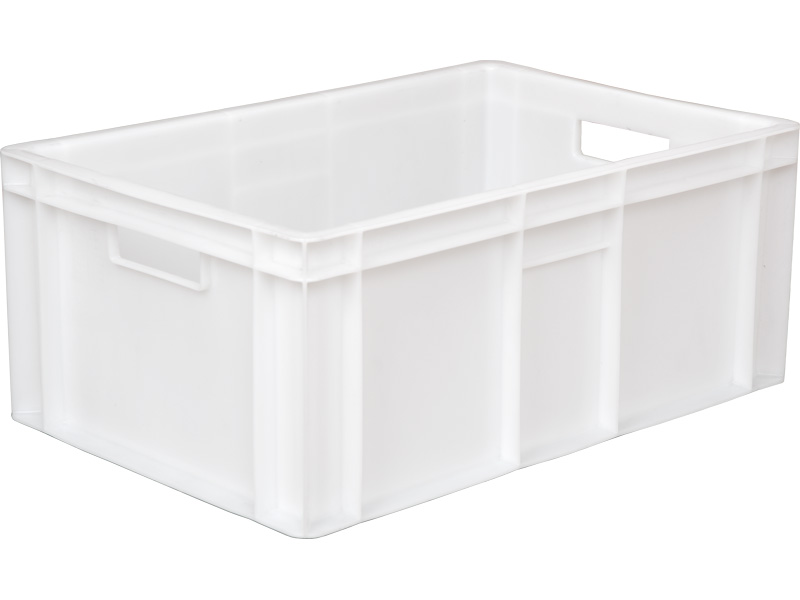 Ящик пищевой 204 (2,3) м пластиковый 600х400х250 мм морозостойкий сплошной натуральный