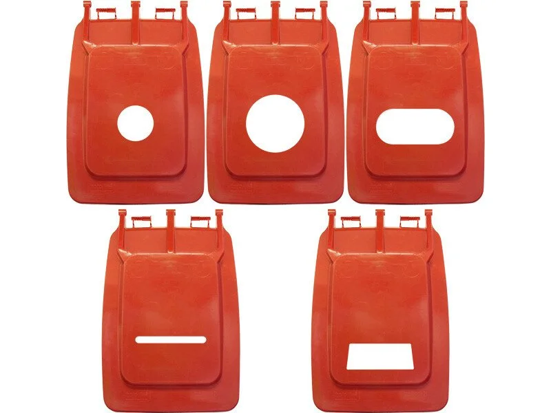 Мусорный контейнер МКТ 360 красный