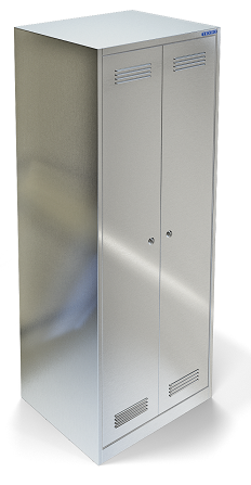 Шкафы для одежды СТК-892/800 (800x500x1750 мм) для рабочих пищепрома двухдверный