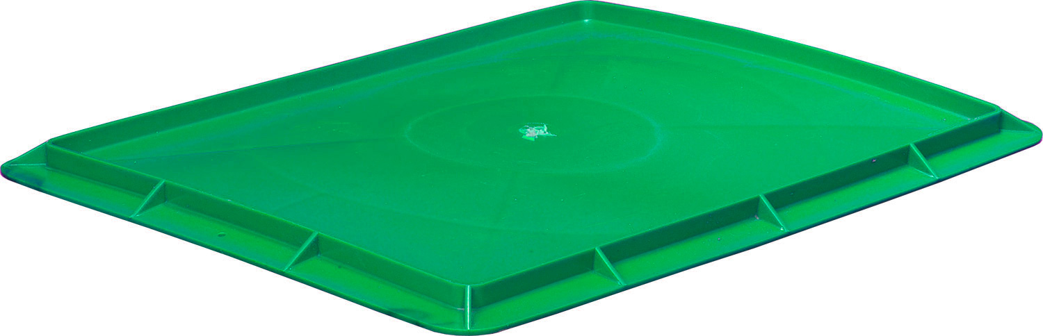Крышка 306-1 для сырково-твороженного ящика зеленая пластиковая