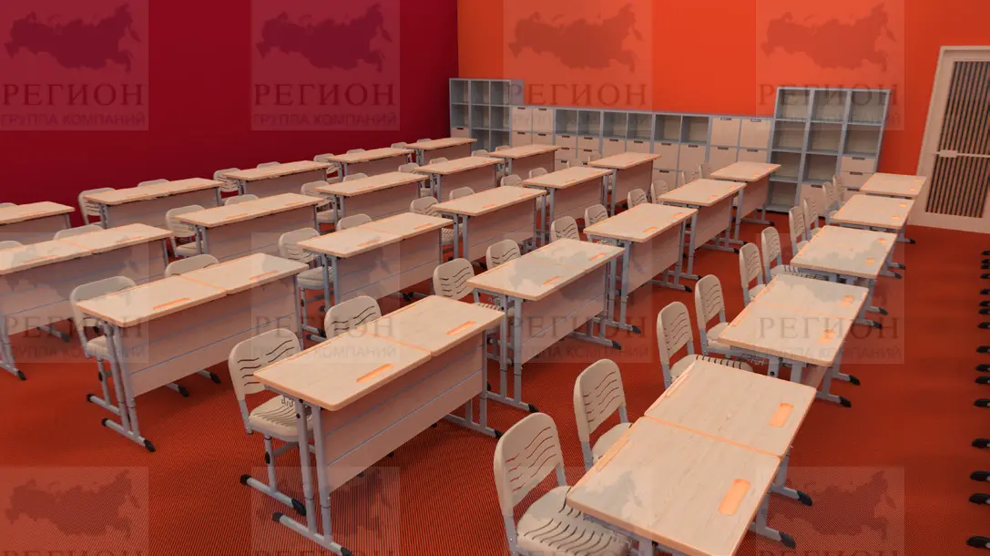 Стол ученический двухместный ДН-25/2