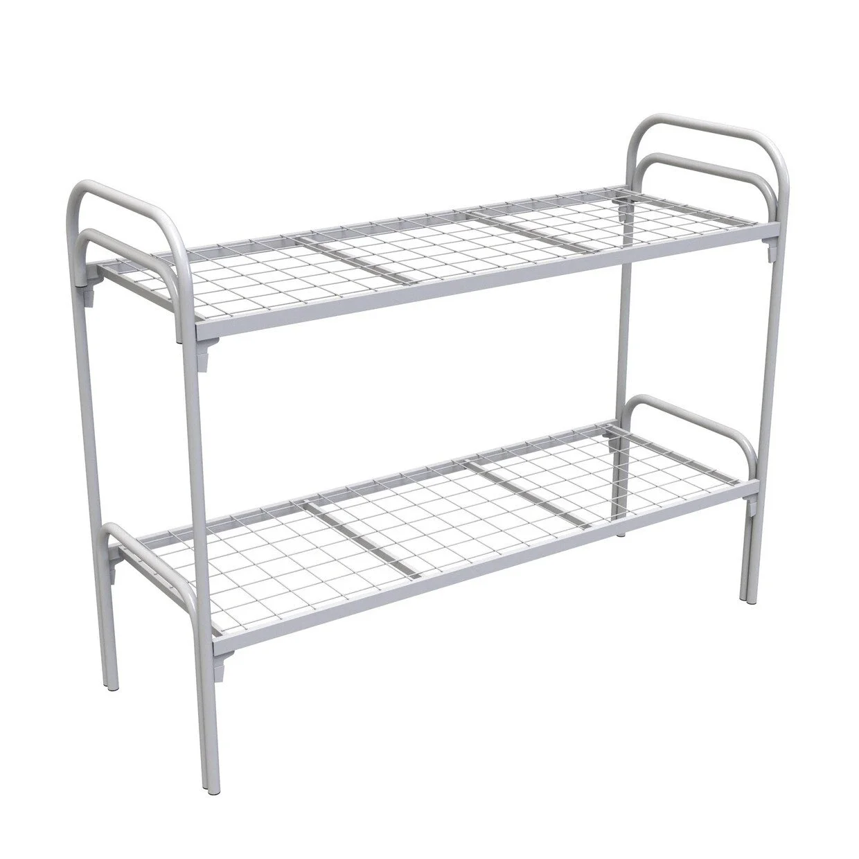 Фото кровать двухъярусная металлическая км-2.32/190х80