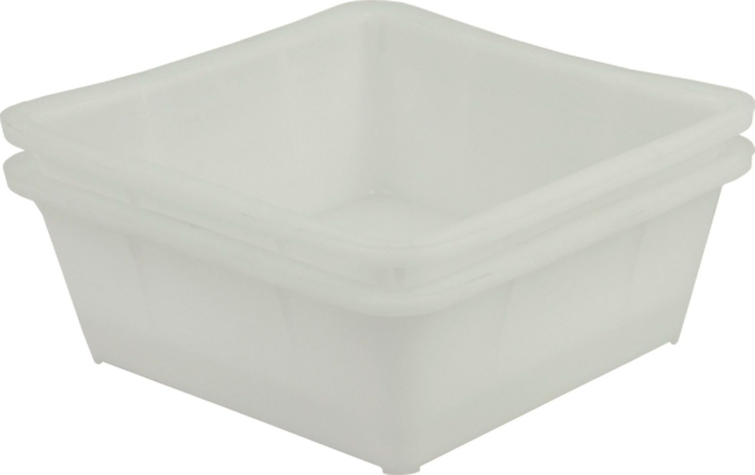 Ящик пищевой 217-1 м размером 430х430х160 мм для заморозки белый вес 1,3 кг конусный сплошной пластиковый