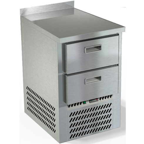Морозильный стол нижний агрегат столешница нержавеющая сталь борт СПН/М-223/02-507 (565x700x850 мм)