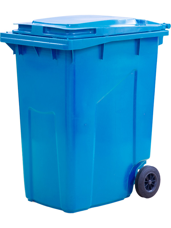 Мусорный контейнер МКТ 360 синий для сбора мусора