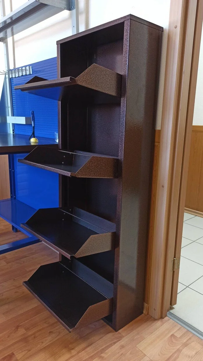 Фото - шкаф металлический для обуви об-5 медный антик