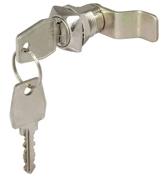 Замок 0802 20 мм 90° ригель изогнут 10 мм