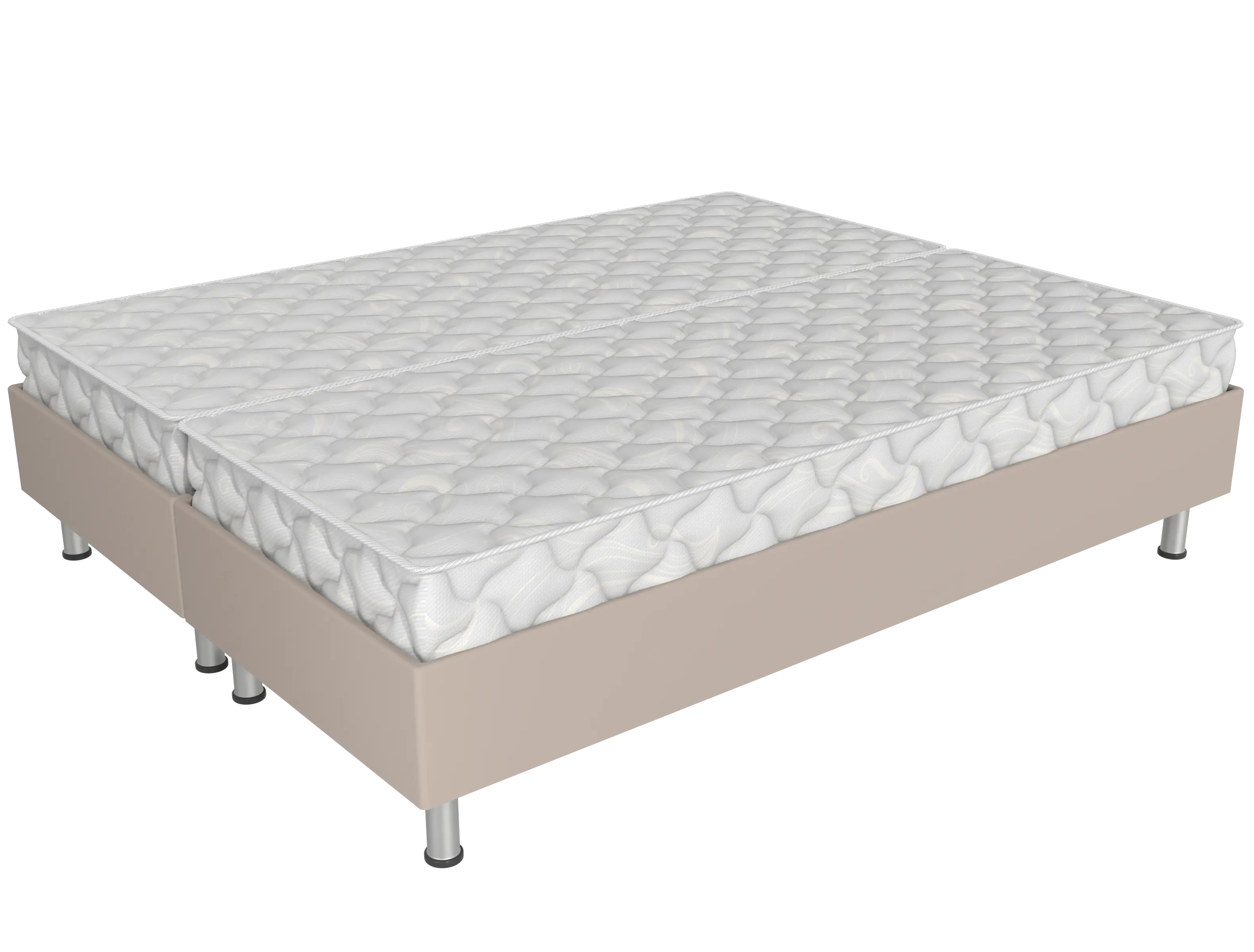 Спринг бокс СБ/2-200/160 бежевый с матрасами Престиж