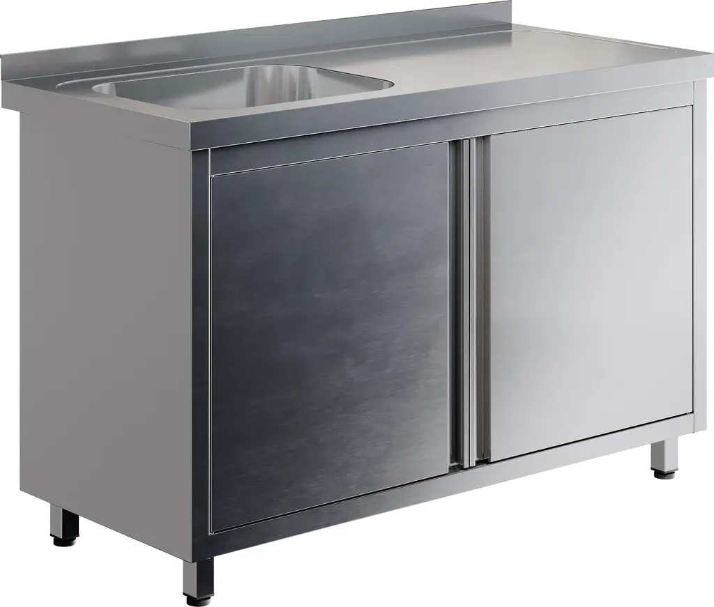 Стол СПЗР1М-18/6-БЛ с моечной ванной