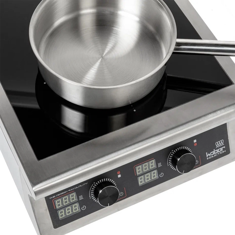 Плита индукционная на полузакрытой подставке 2 конфорки Кобор I9-2S1