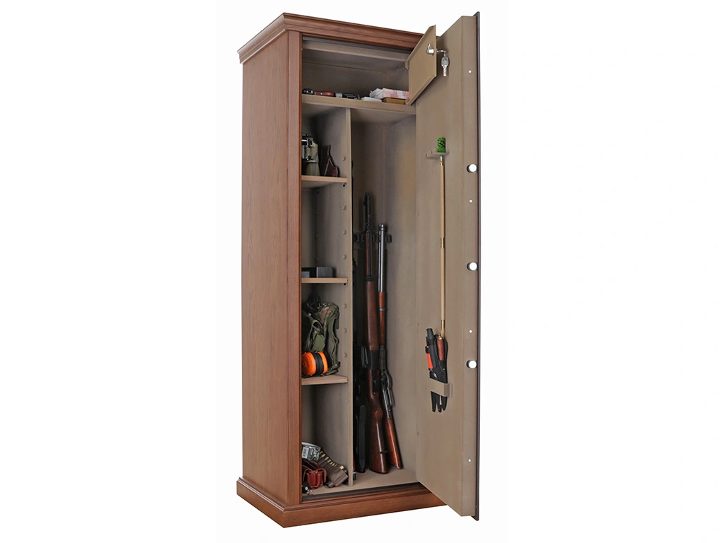 Оружейный сейф в дереве VALBERG САПСАН 4 EL (дуб)