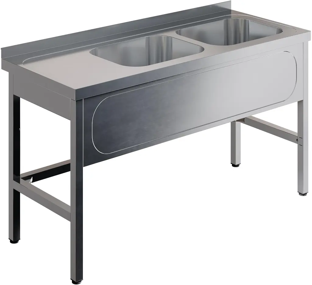 Ванна моечная цельнотянутая RESTOINOX ВМЦ-2/17/6-БП