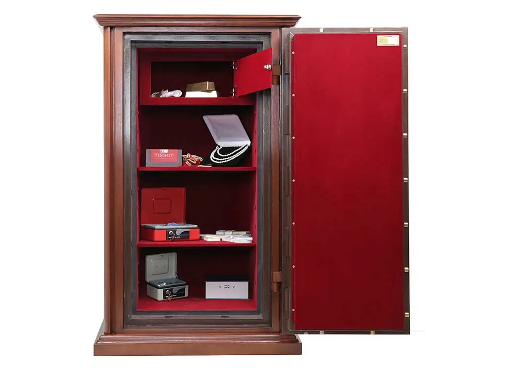 Огневзломостойкий сейф в дереве VALBERG Гарант Евро 133 T EL Д (дуб)