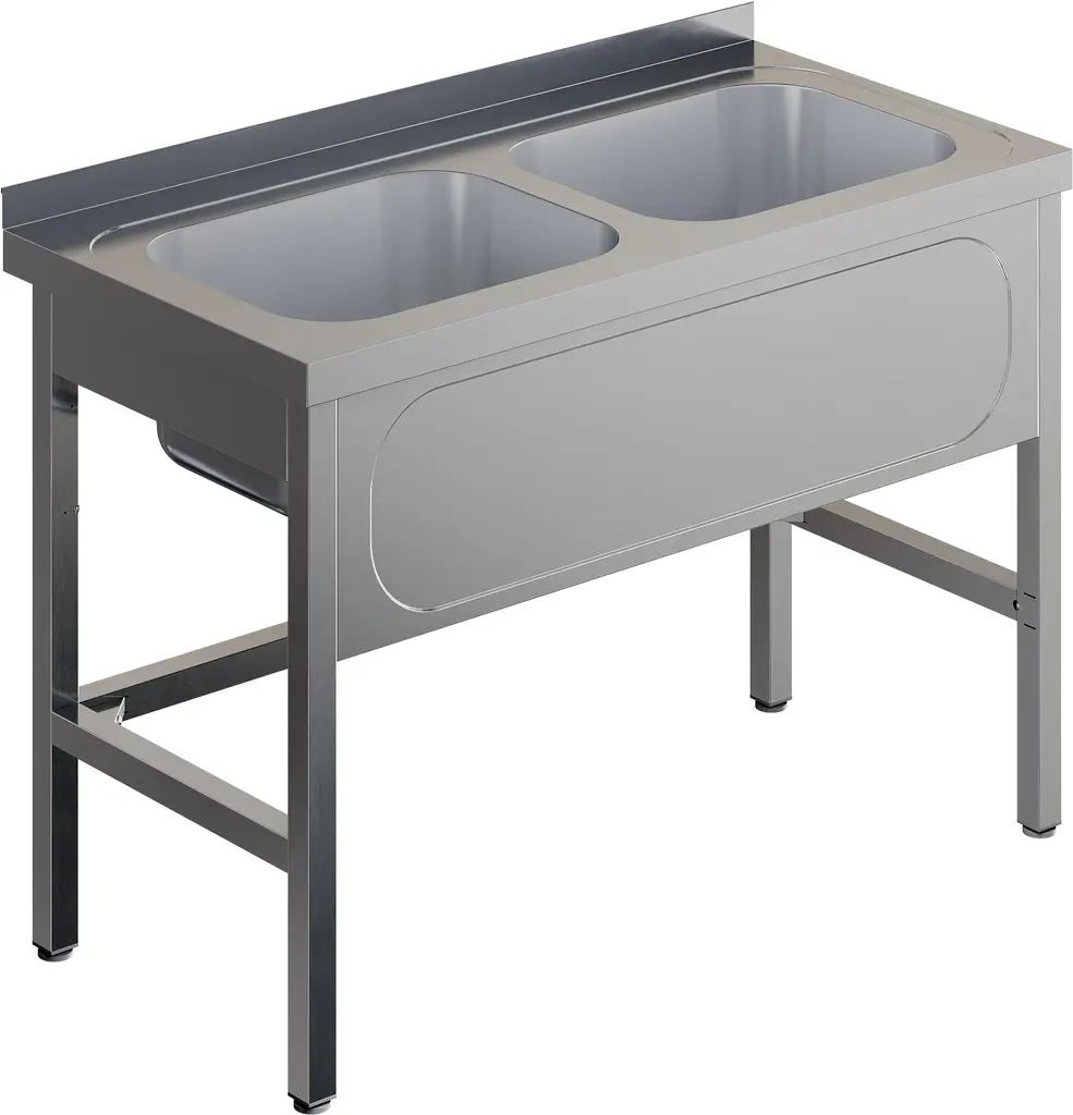 Ванна моечная цельнотянутая RESTOINOX ВМЦ-2/11/6-Б