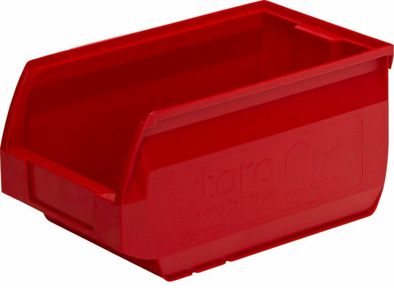 Ящик складской п/п 400х230х200 Napoli красный — C-5004 к пластиковый сплошной