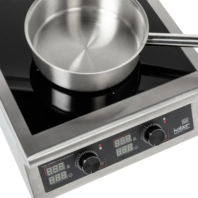 Плита индукционная на закрытой подставке 2 конфорки Кобор I7-2S2