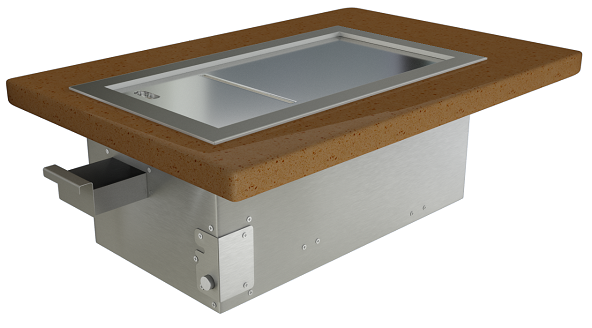Индукционная плита встраиваемый гриль плоский ИПГ-140267 (400x700x305 мм)