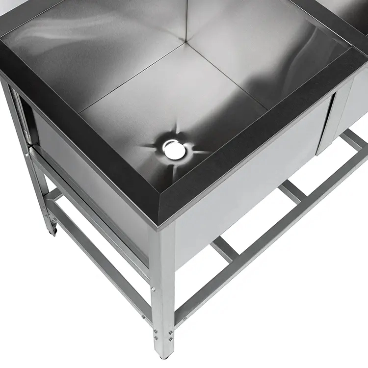 Ванна моечная с бортом Кобор ВМСБ/2-120/60/430