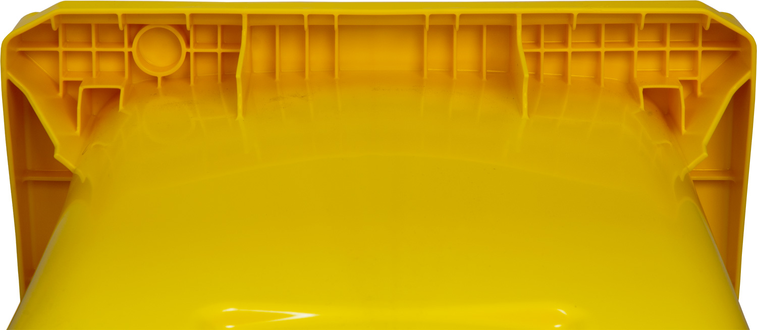 Мусорный контейнер МКТ 120 желтый 550x480x960 мм Полиэтилен низкого давления (HDPE) 120 л