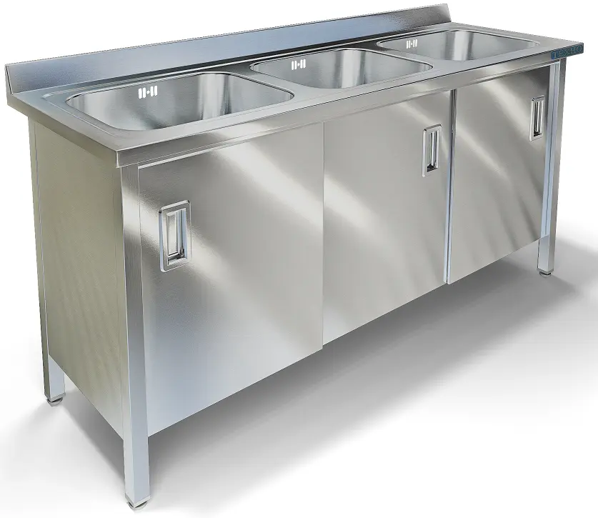 Ванна моечная цельнотянутая с фартуком ВМ-44/668