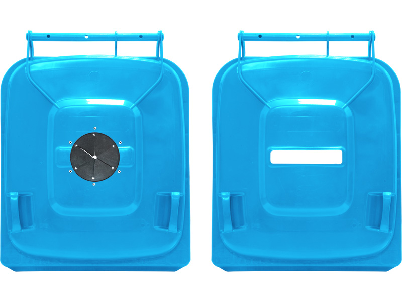 Мусорный контейнер МКТ 240 синий 730x580x1060 мм Полиэтилен низкого давления (HDPE) 240 л
