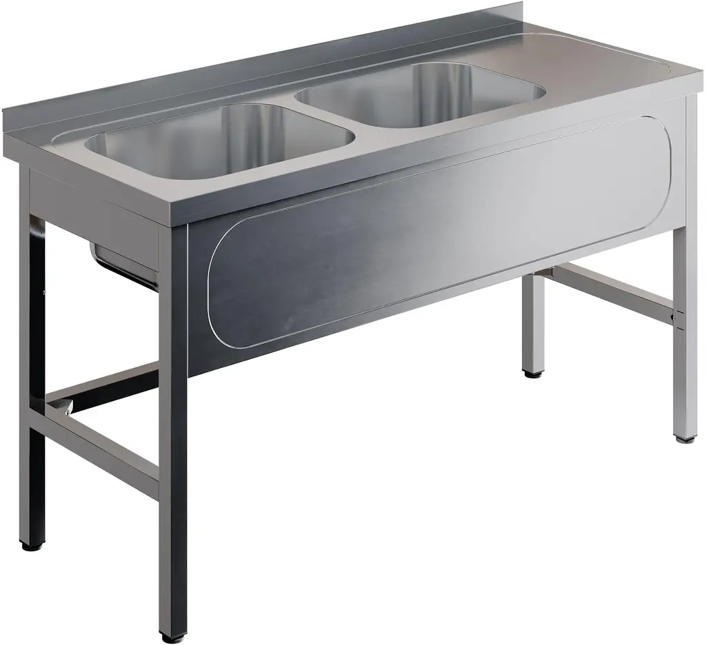 Ванна моечная цельнотянутая RESTOINOX ВМЦ-2/18/6-БЛ