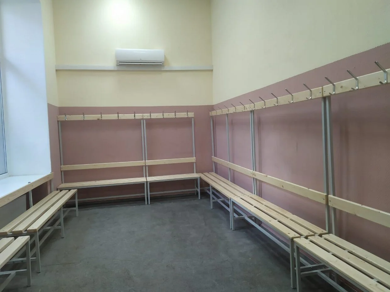 Лавочка для раздевалки для рабочих СГ-1С-2000