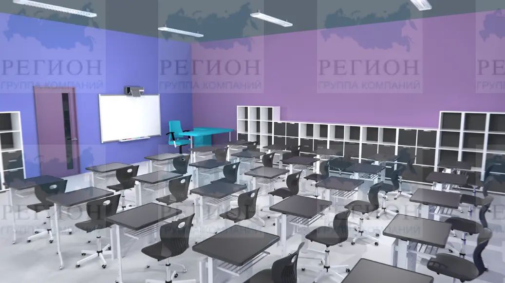 Стол ученический одноместный на роликах ОР-18