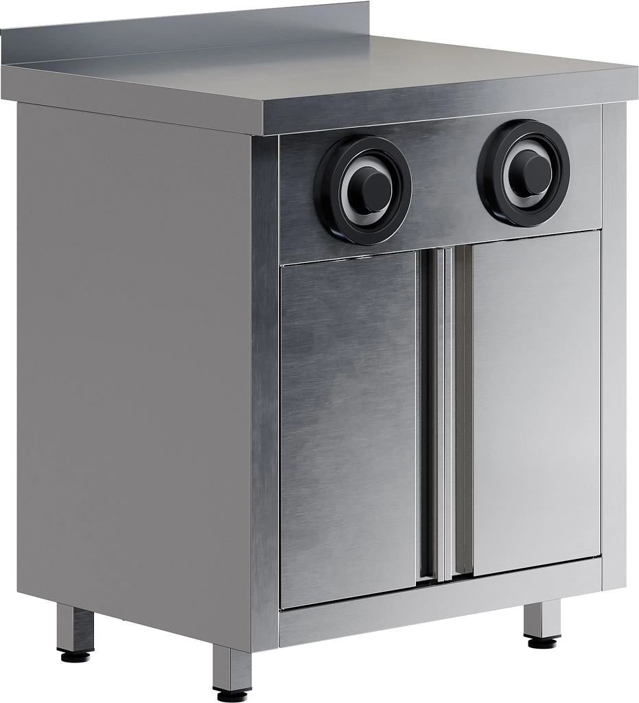 Стол-тумба с диспенсерами для стаканов СПЗРД2-7/6-Б