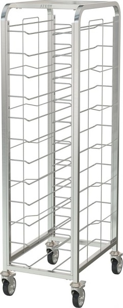 Тележка шпилька RESTOINOX ТШРППР-12х2/360/540 под подносы универсальная на радиусной трубе 860x570x1700 мм